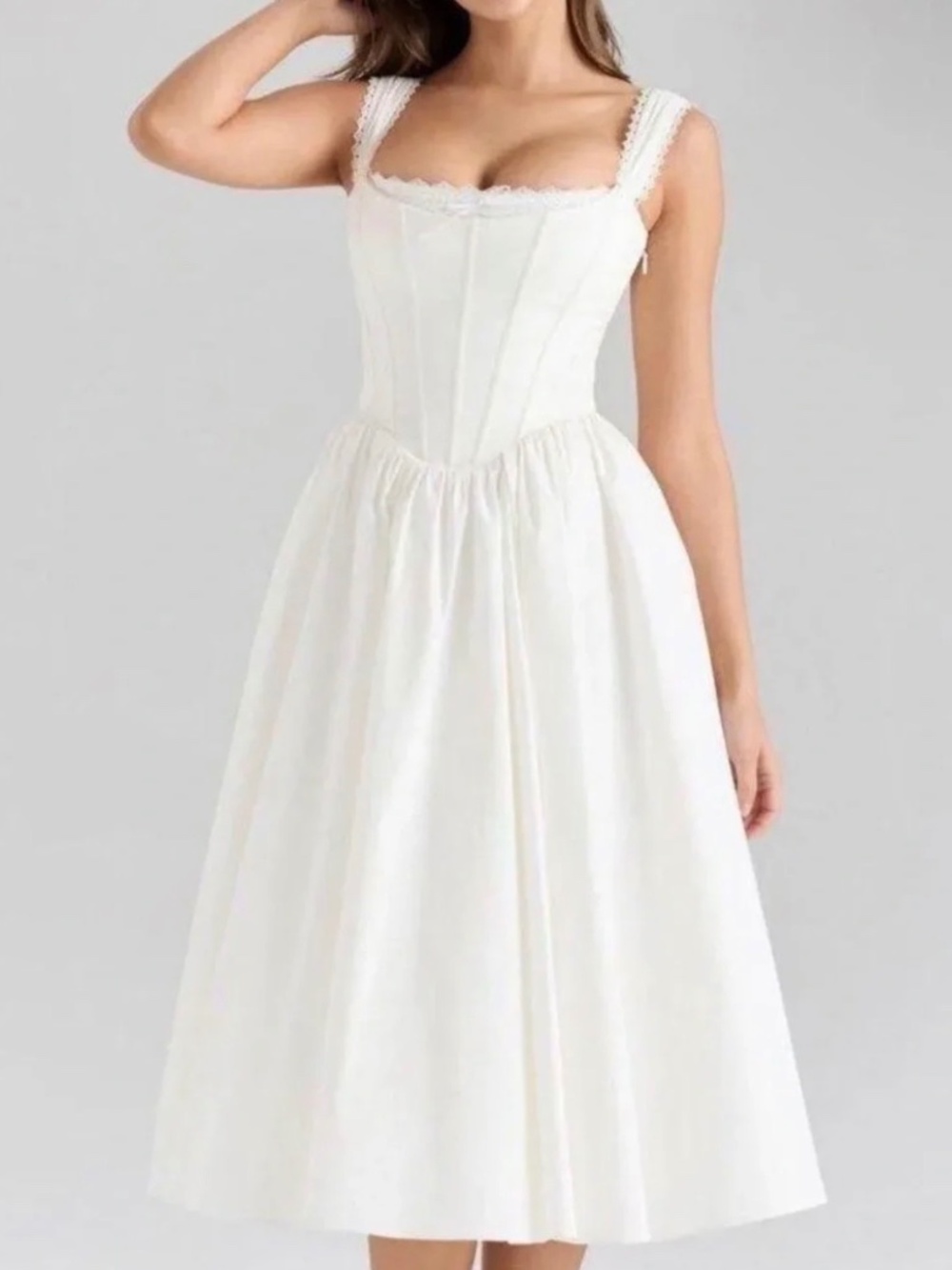 House of CB White Corset Dress